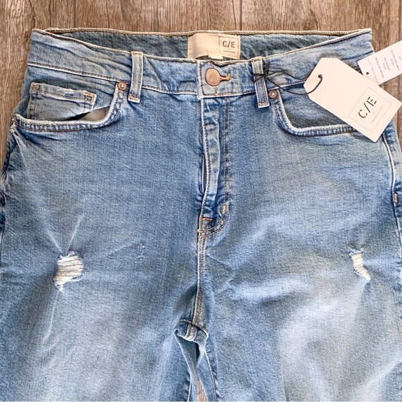 nwt $248 Current/Elliot Original Boyfriend Jeans Sunny Destructed Light Was 27 - Picture 13 of 16